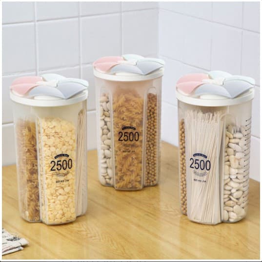 Contenedor Dispensador Granos 4 Puestos