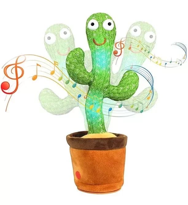 Cactus bailarín juguete imita voz canta