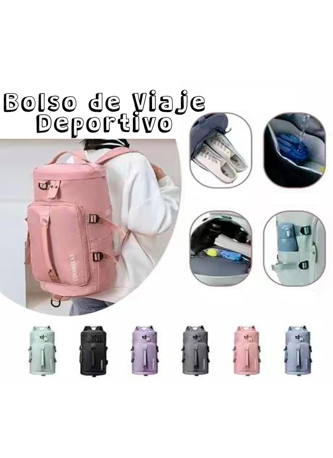 Bolso/Morral de Viaje/Deportiva Multifun
