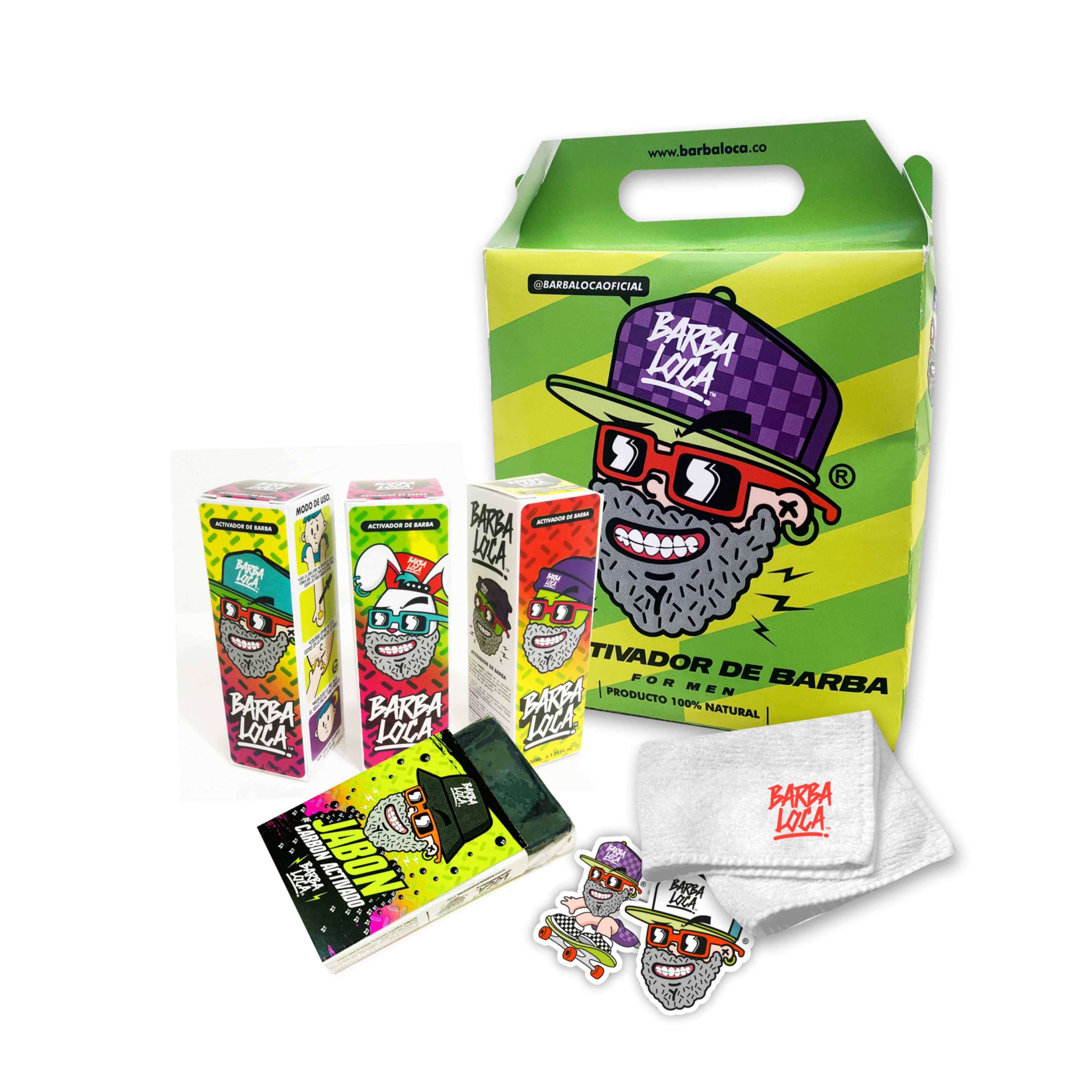 KIT ACTIVADOR BARBA LOCA + JABON DE CARB