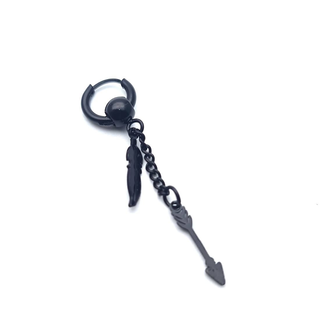 Solitario Candonga Arete Acero Flecha