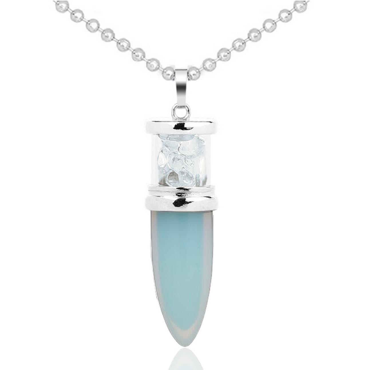Collar Cuarzo Piedra Luna Estuche