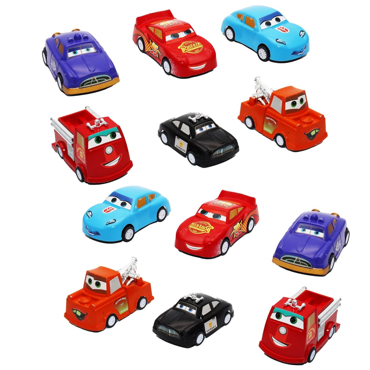 Carros Cars De Impulso Colección x 12pcs