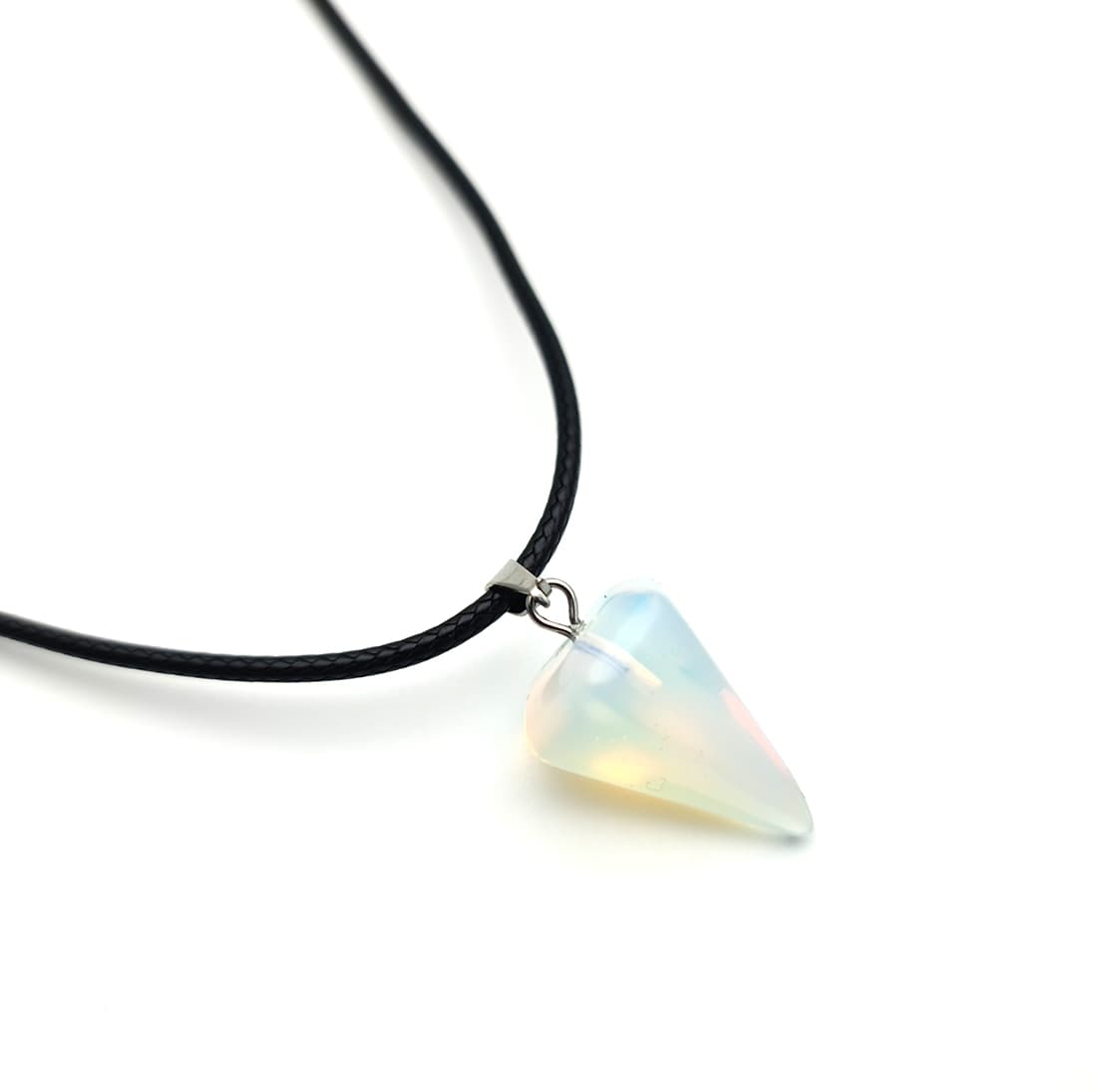 Collar Pendulo Cuarzo Piedra Luna