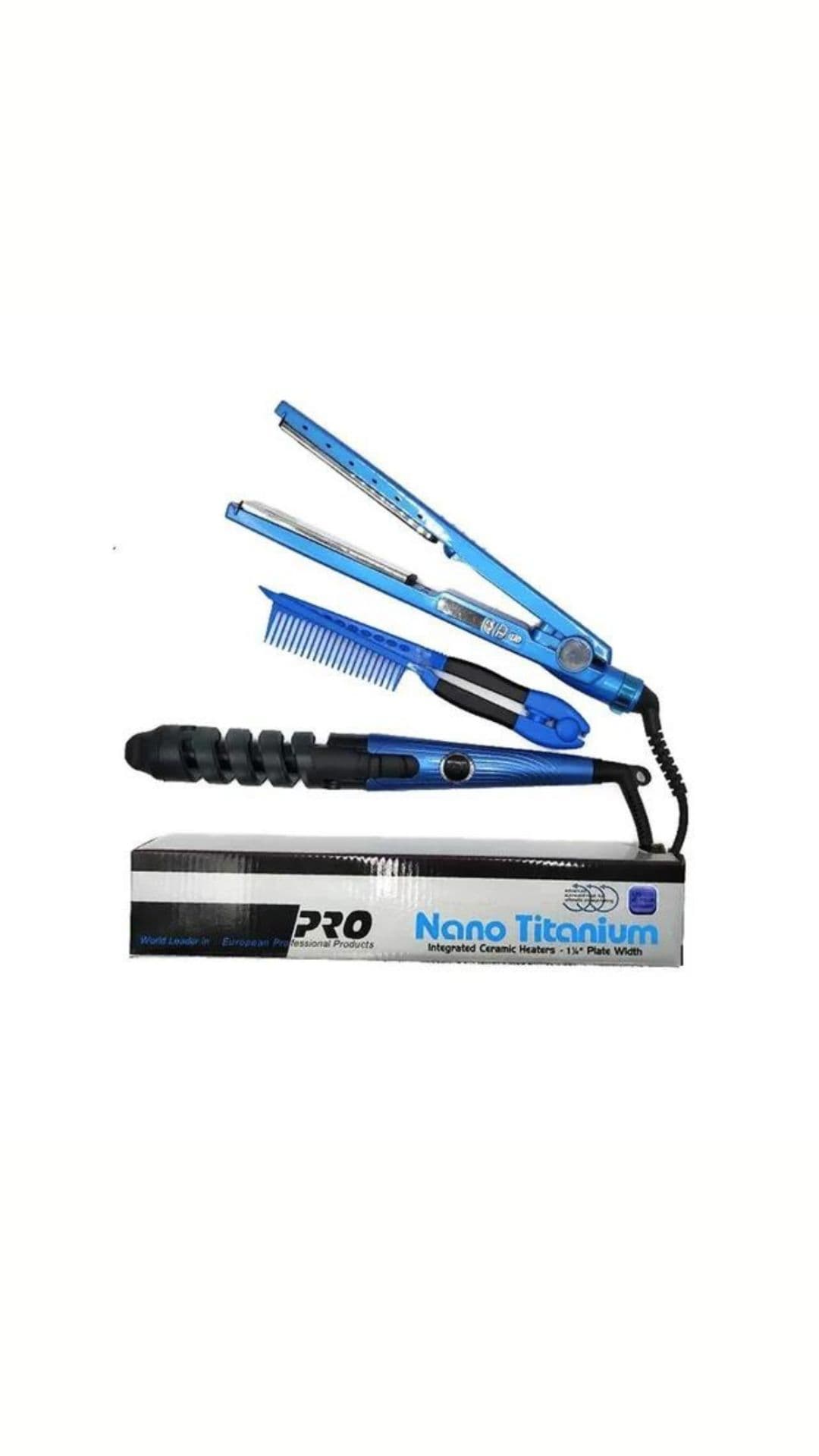 Combo Nano Titanium Plancha peine Ondula