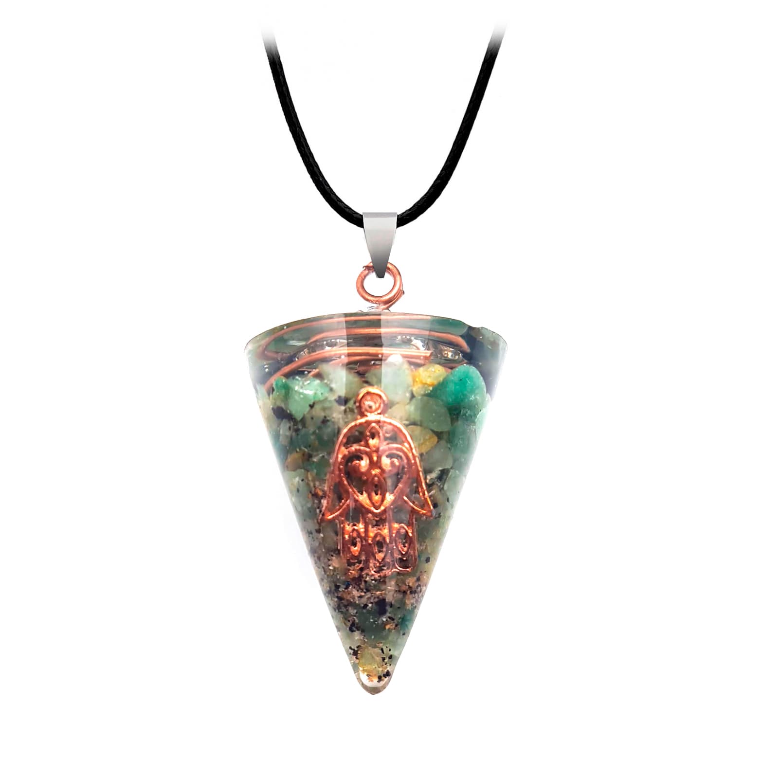 Collar Orgonita Mano Jade Cuarzo