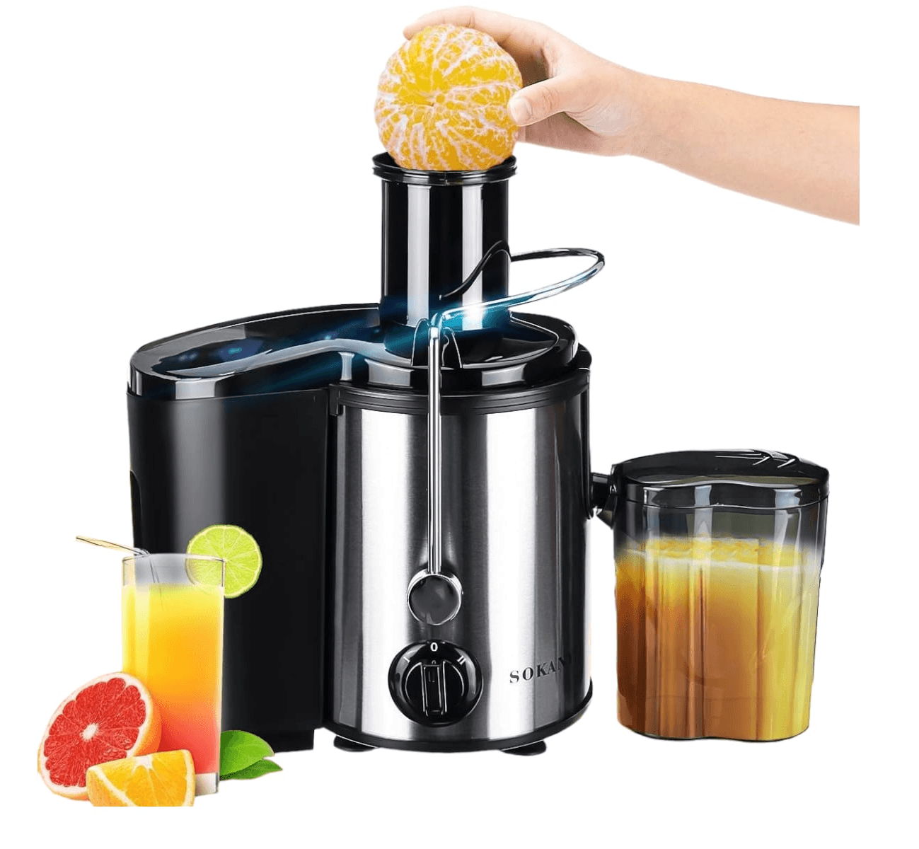 Extractor De Jugo Eléctrico Sokany