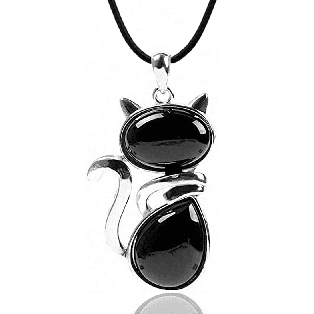 Collar Gato Cuarzo + Estuche Onix