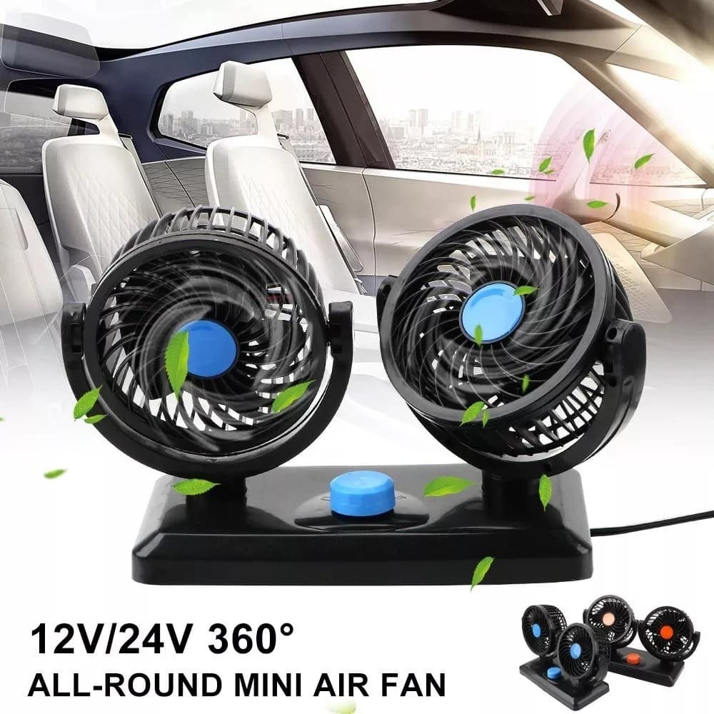 Ventilador Duo Coche Auto Interior