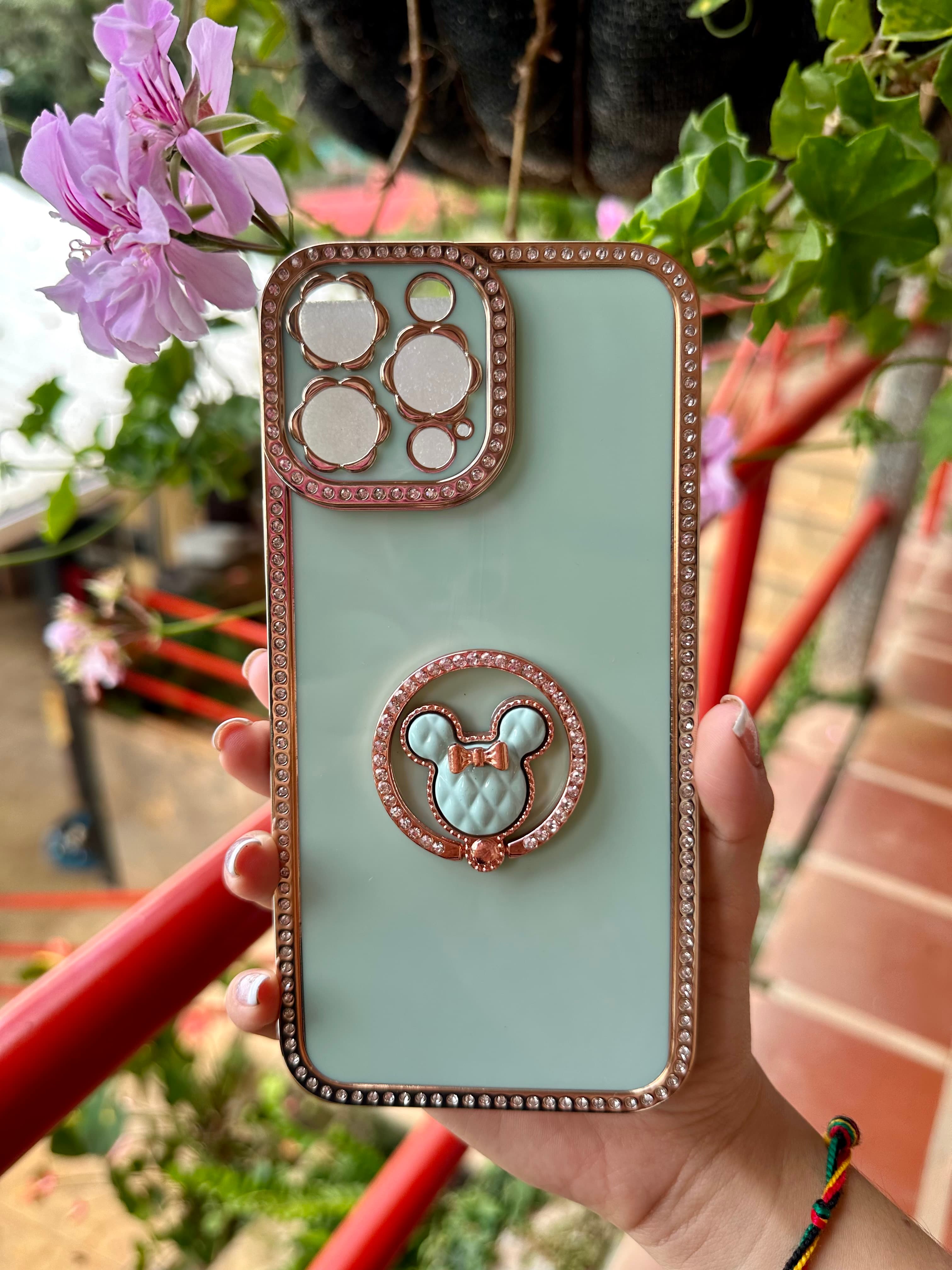 IPHONE 13 PRO MAX  FUNDA VERDE DIAMANTE
