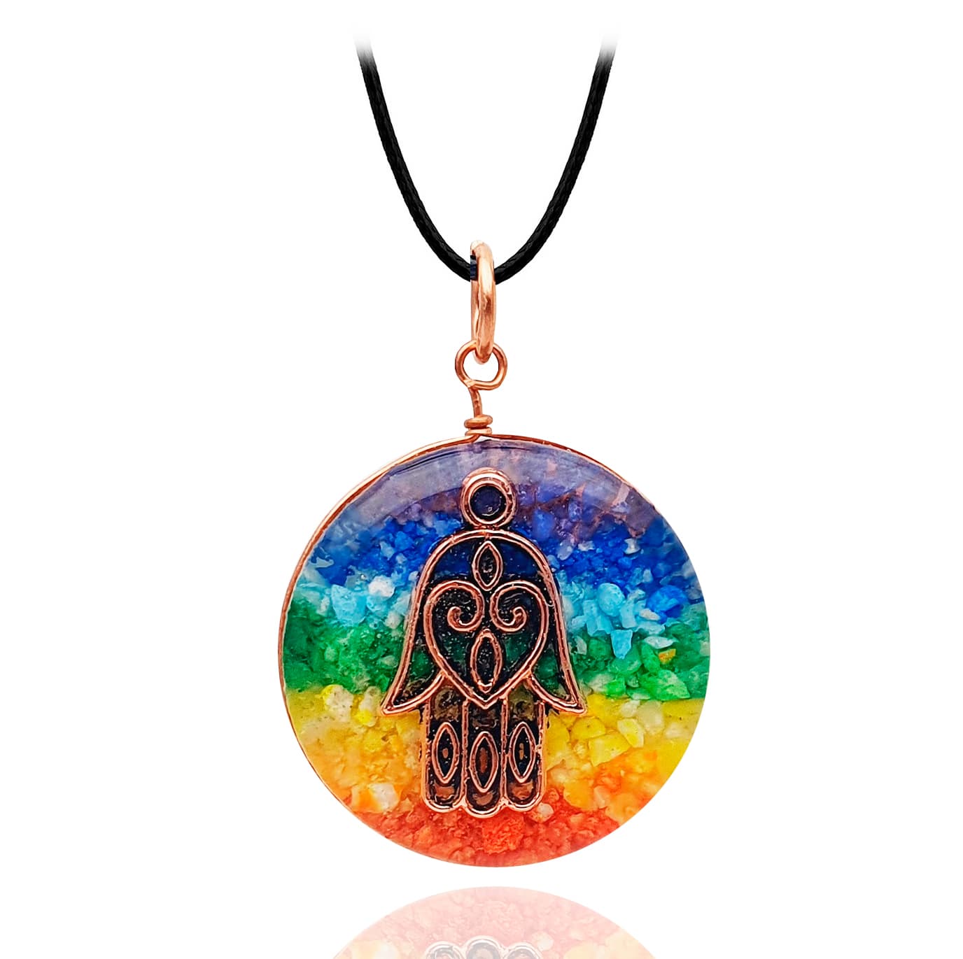 Collar Orgonita 7 Chakras Mano De La Sab