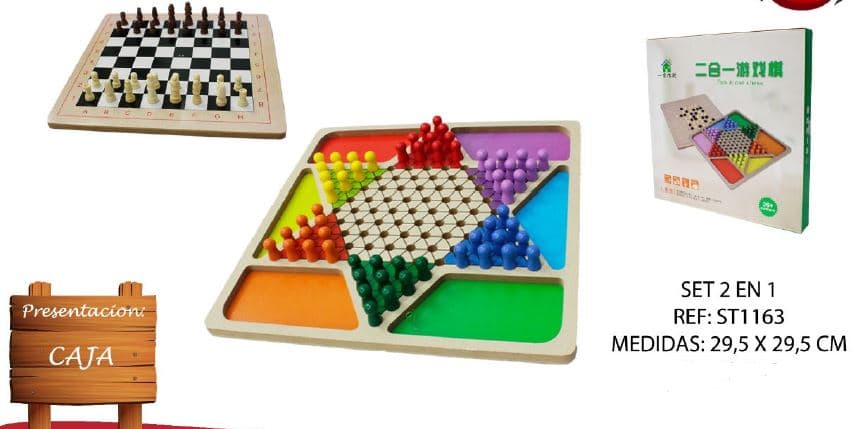 SET 2 EN 1 EN MADERA
