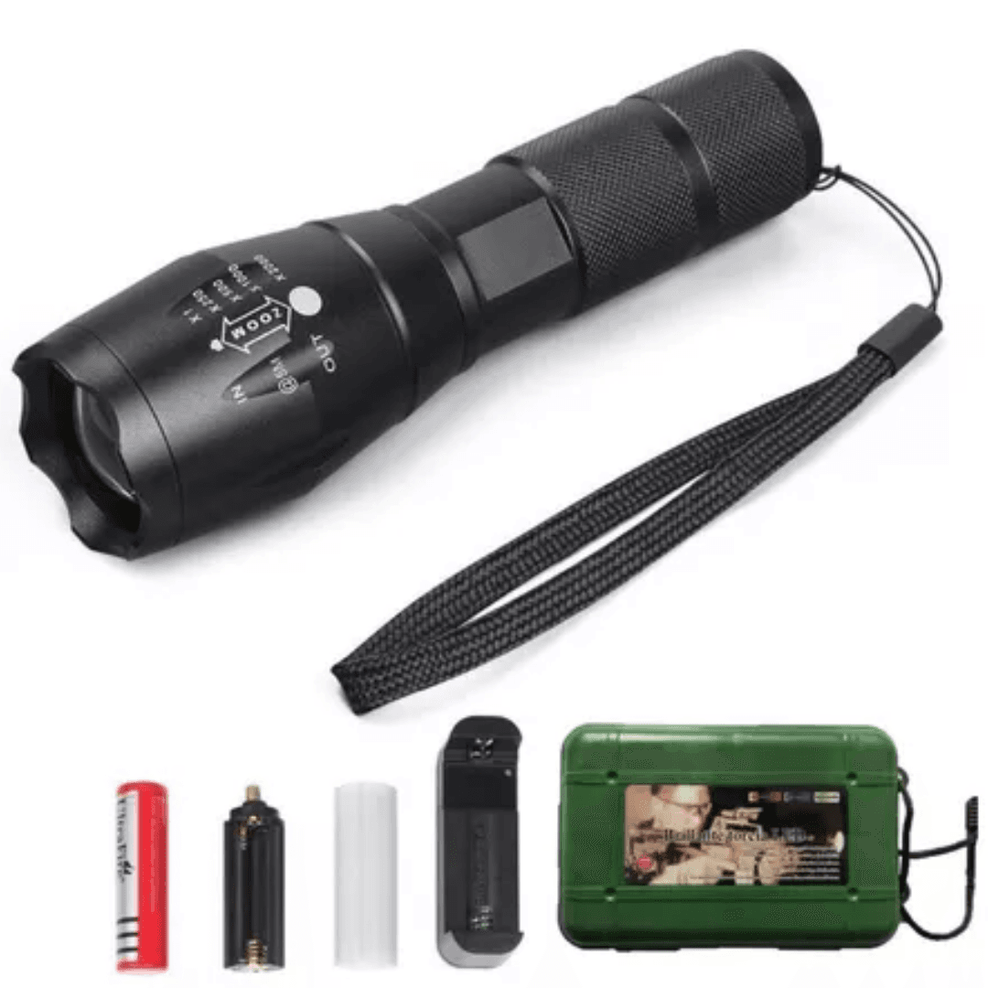 Linterna Recargable Luz Led