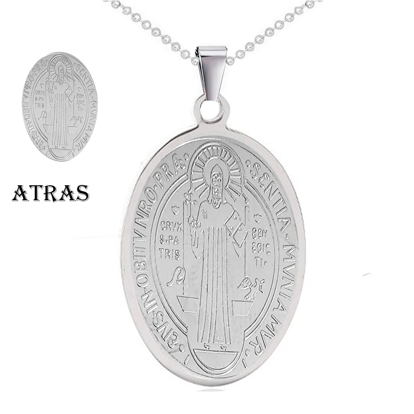 Collar San Benito Proteccion Acero Inoxi