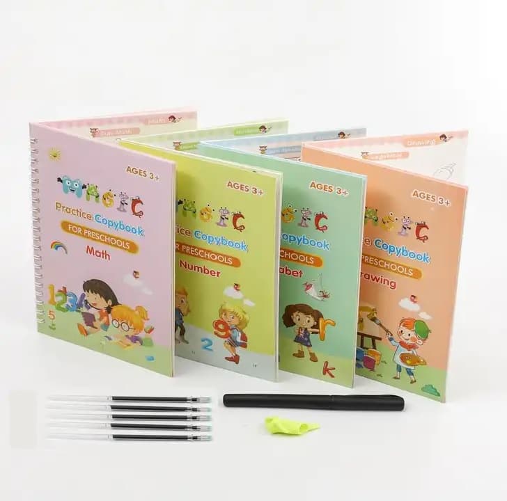 Kit Caligrafia set 4 cuadernillos Ingles