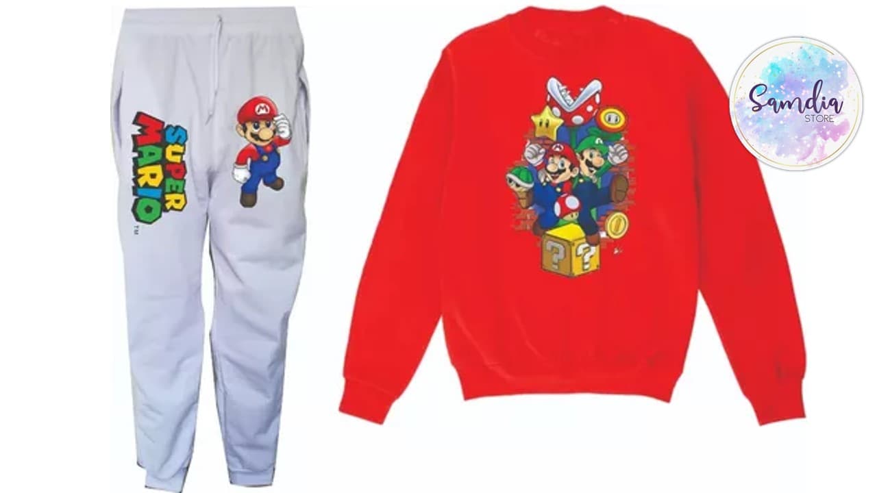 MARIO BROS YOGGER GRIS BUSO ROJO