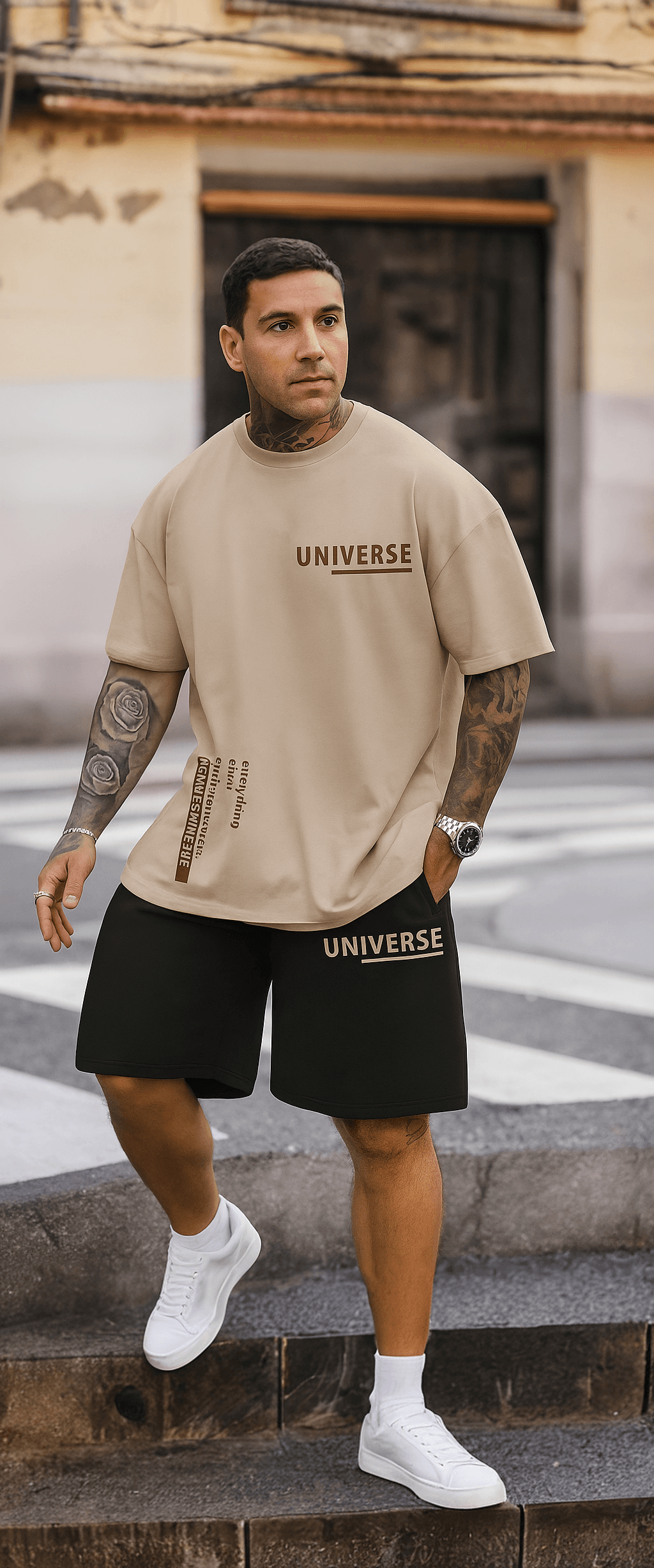 Camiseta + Pantalonetas OVERSIZE 499111