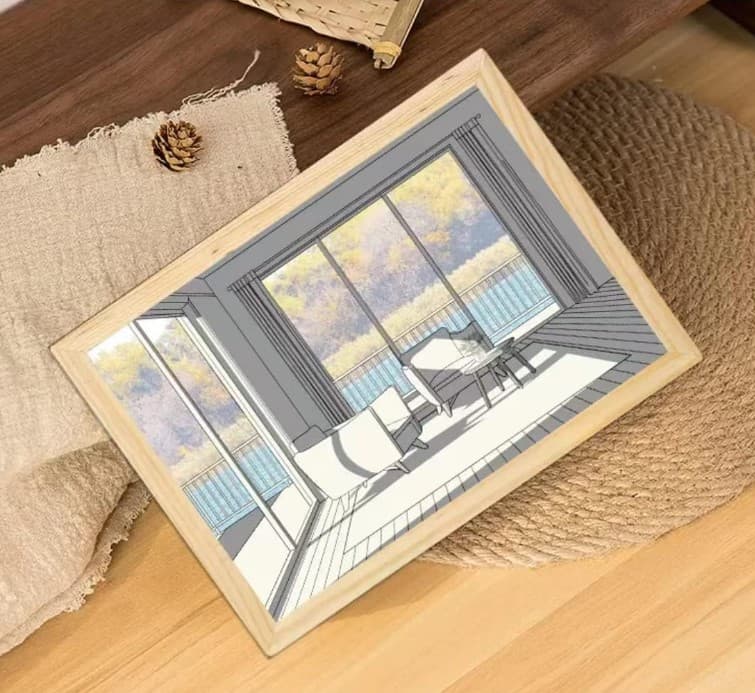 Cuadro pintura de luz Led enchufe USB