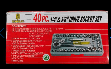juego de copas rachet 40PCS 3/8""