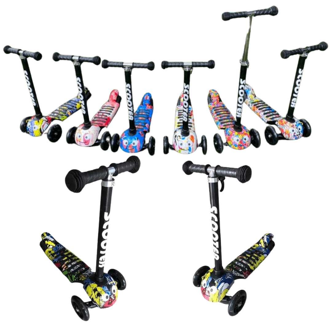 Patineta Scooter Gusano Graduable 3 Rued