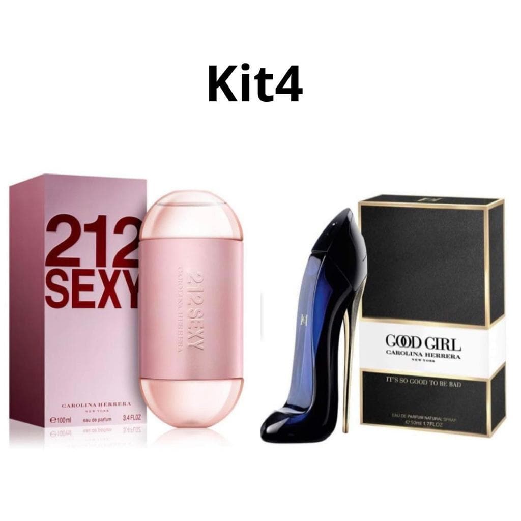 KIT 4 MUJER 212 VIP Y GOOD GIRL CH