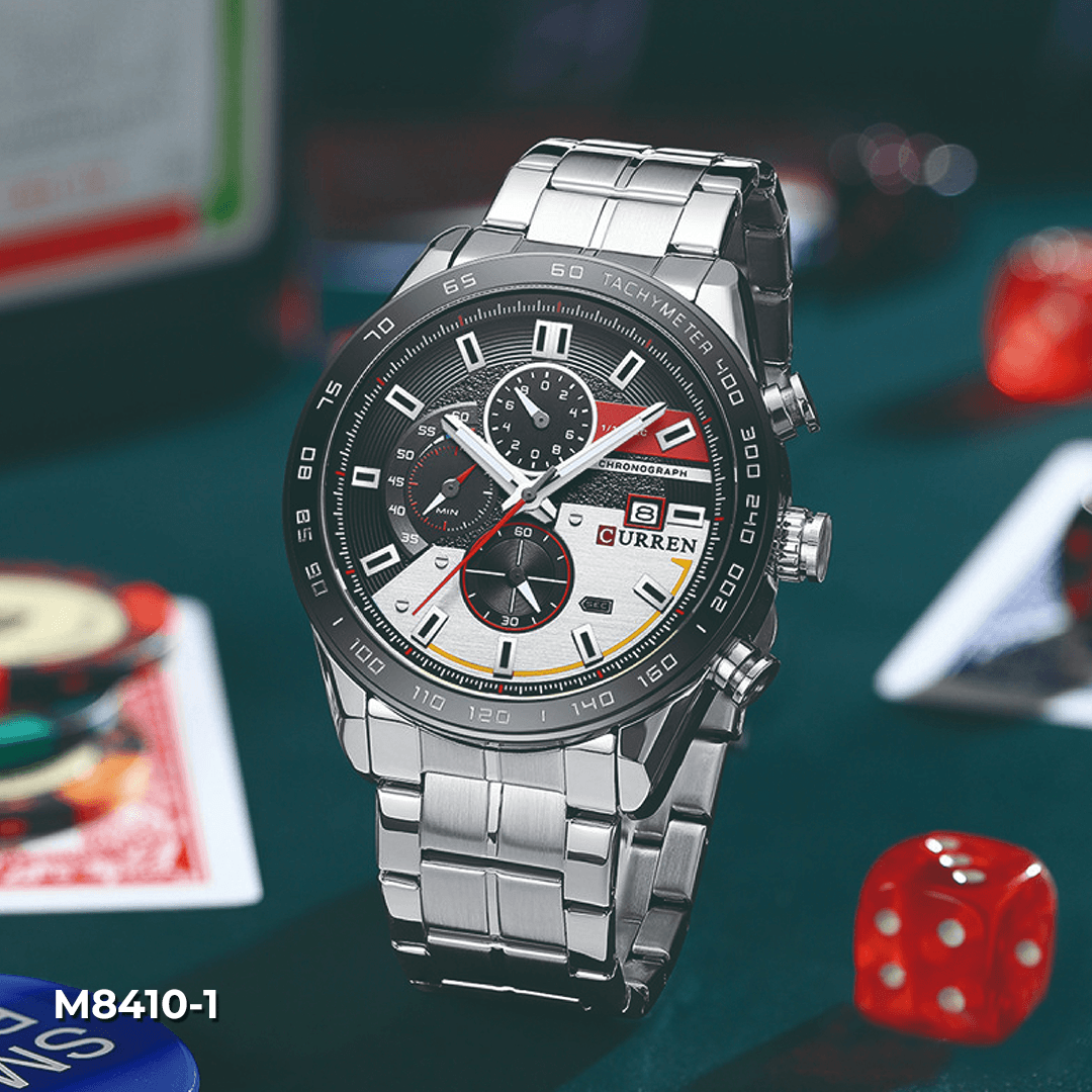 8410 CURREN RELOJ  METÁLICO CRONOGRAFO