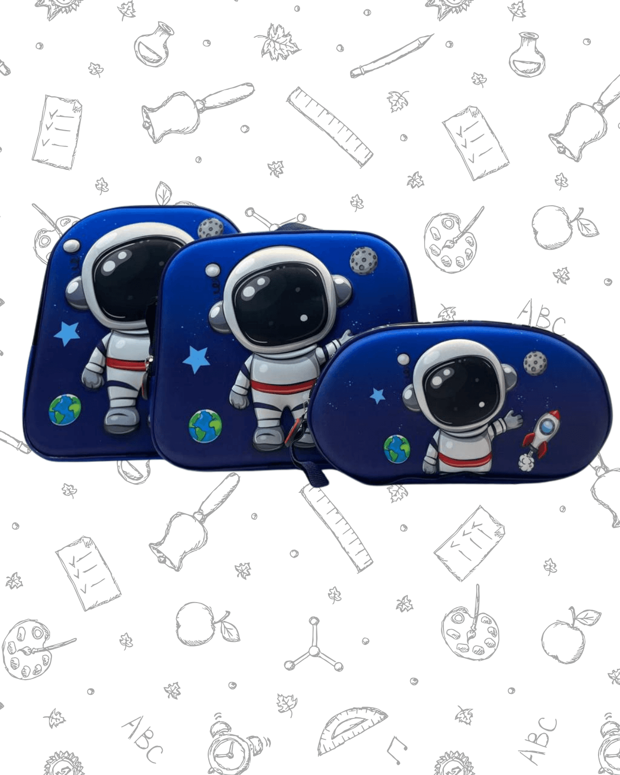 Set Bolsos x3 Astronauta