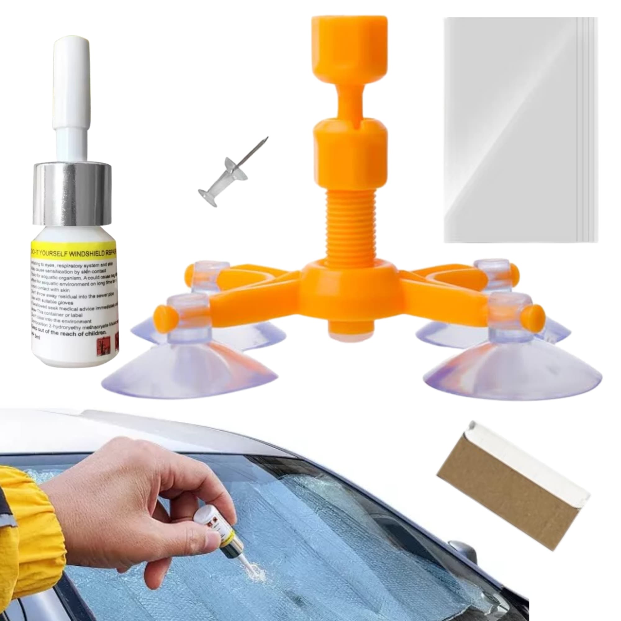 Kit Reparador Fisura De Vidrios