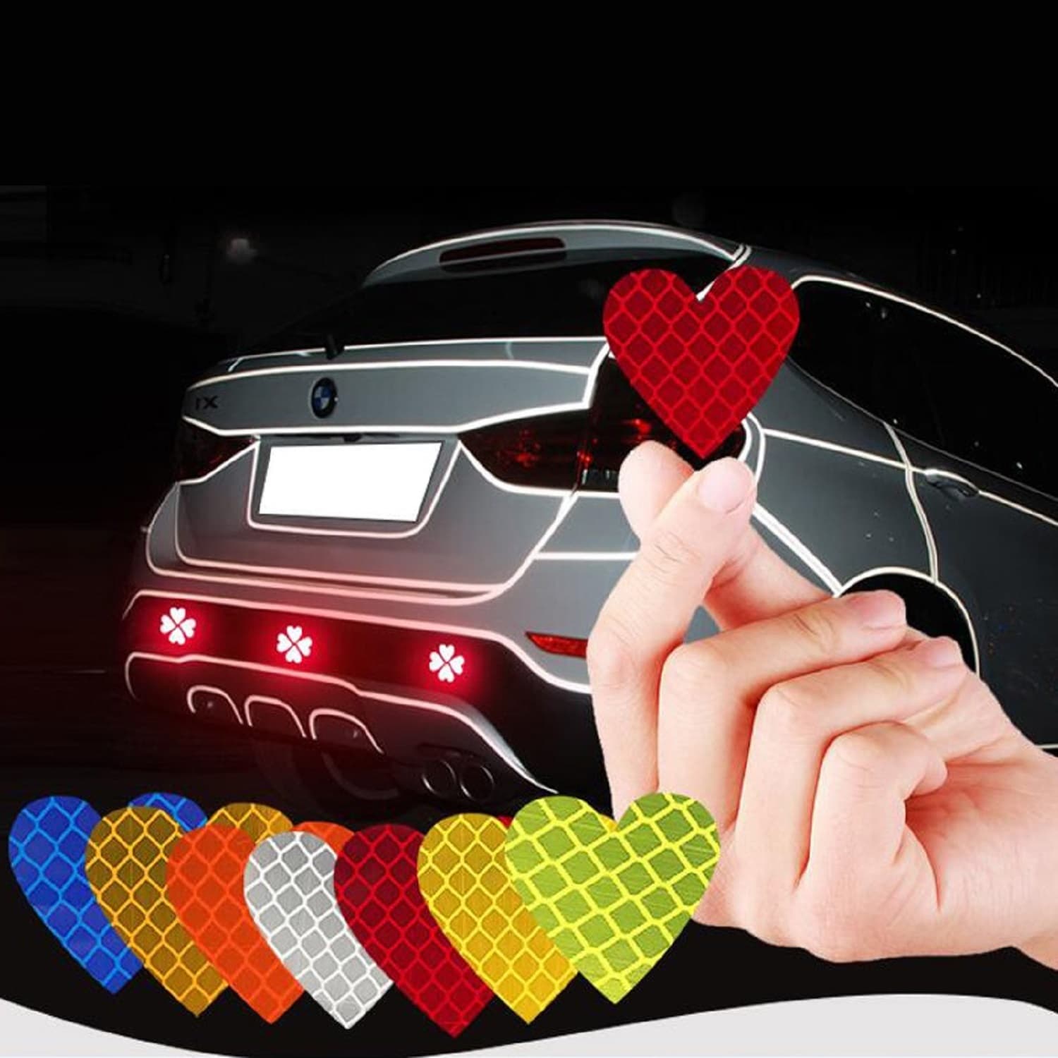 Sticker Reflectivo Para Carro Motox12