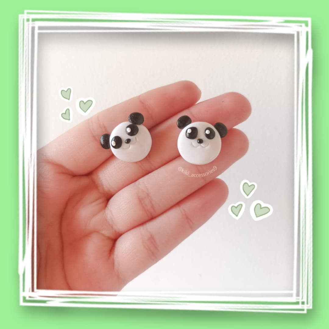Aretes Panda Topito 🐼
