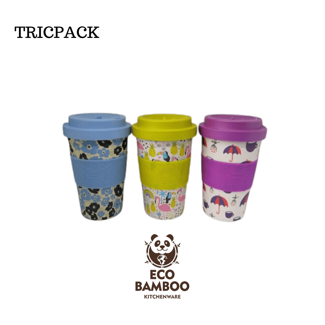 Tripack MUG en Fibra de Bambú 3 diseños