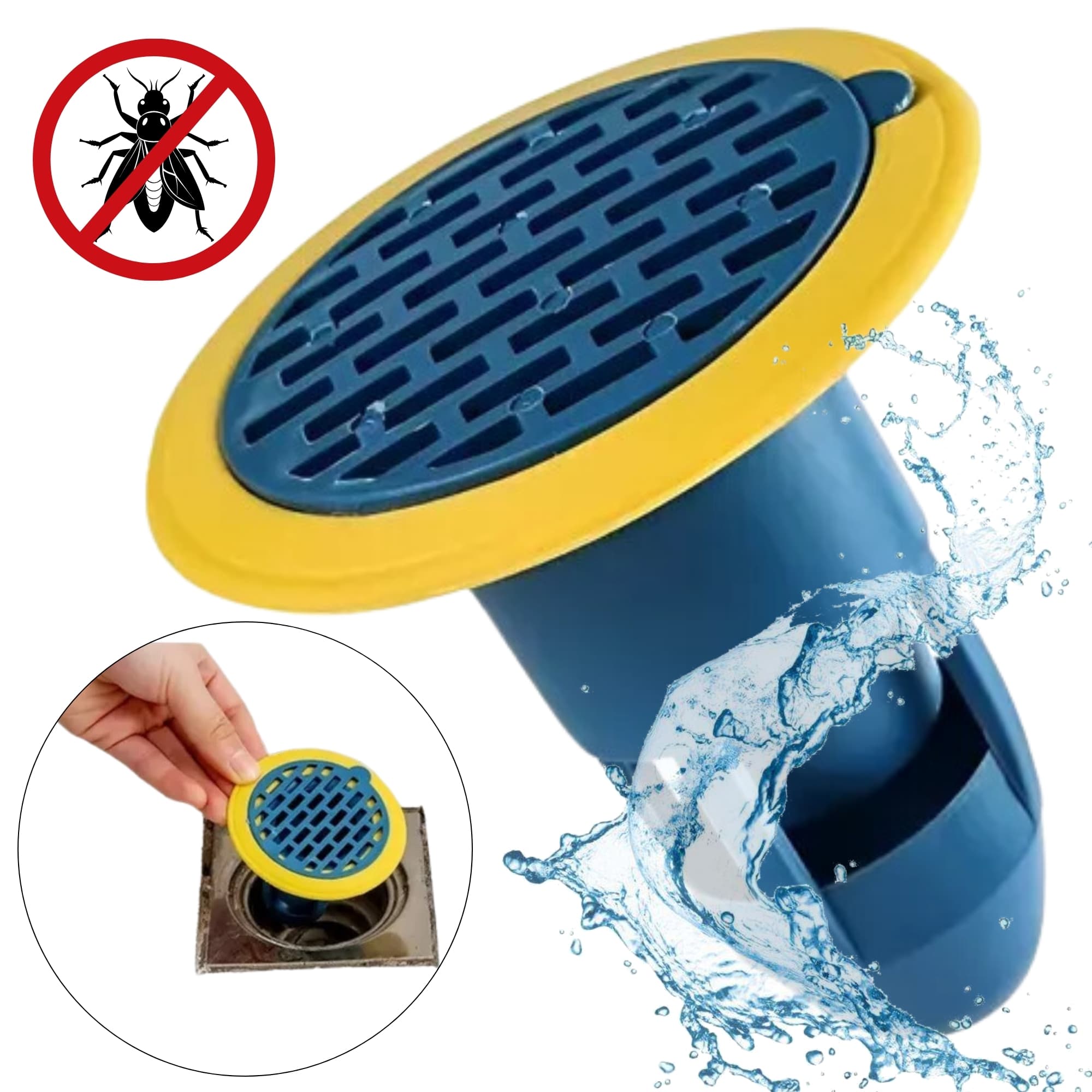 Válvula Tapón Desagüe Anti Insectos Olor