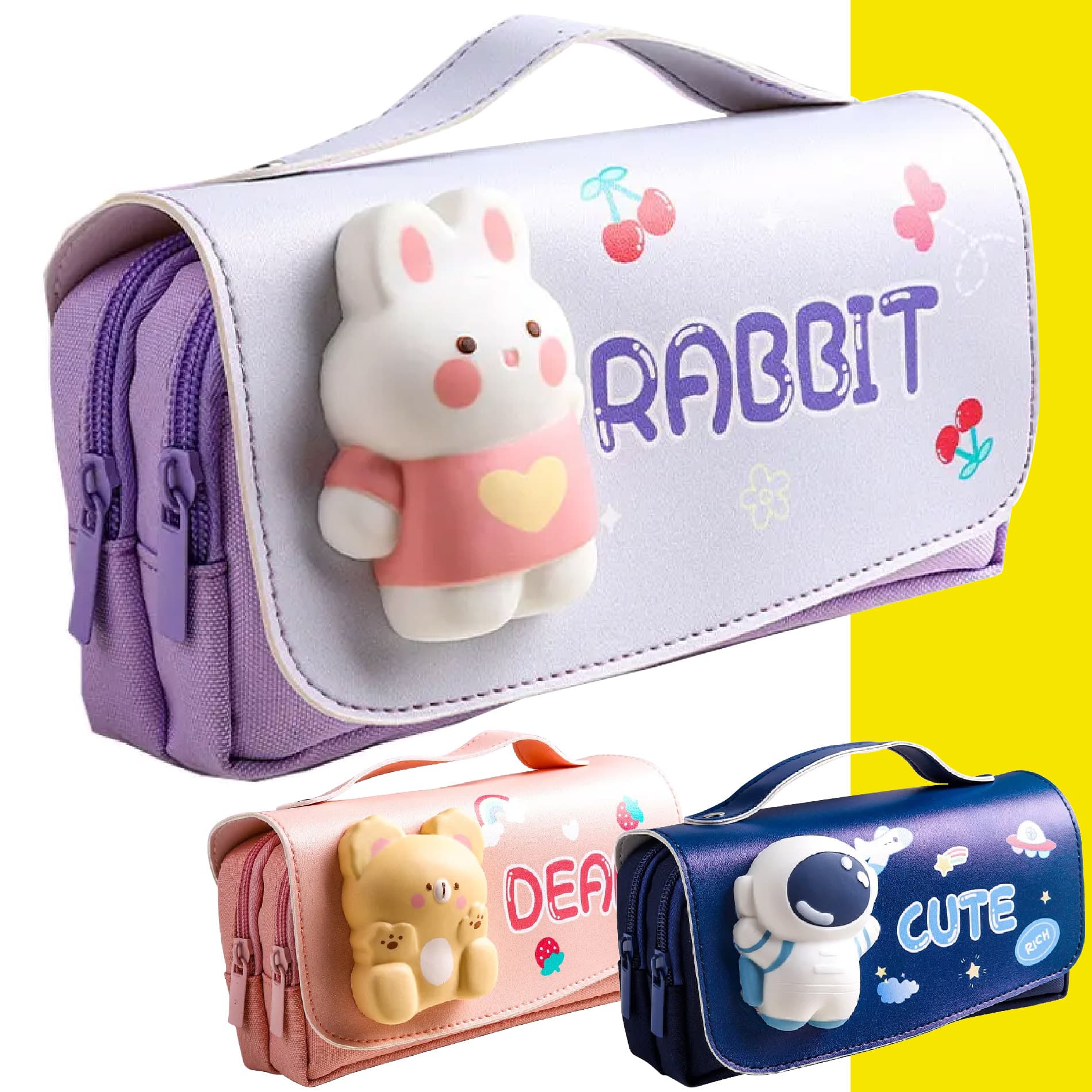 Estuche Cartuchera Escolar Infantil 3D