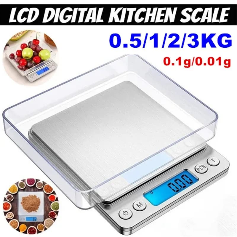 Mini báscula digital de precisión LCD