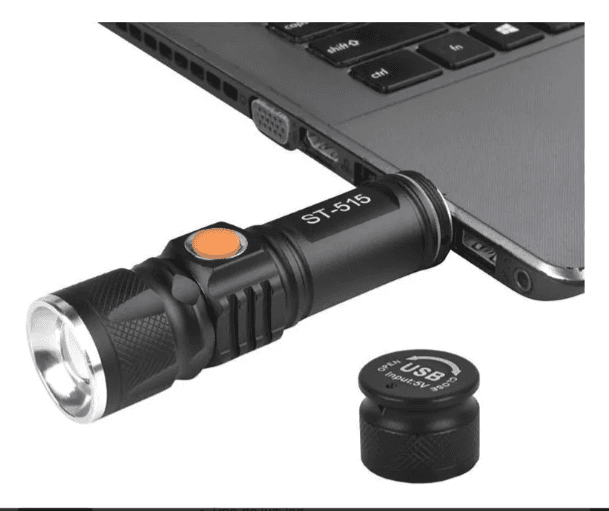 Linterna Recargable Led Tactica Usb Mili