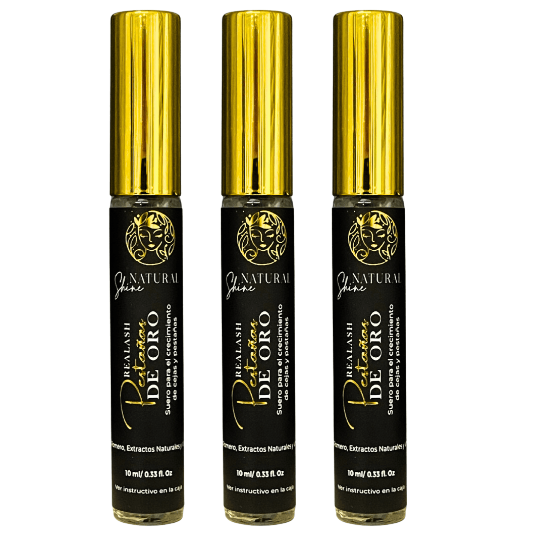 Combo X3 Realash Pestañas De Oro