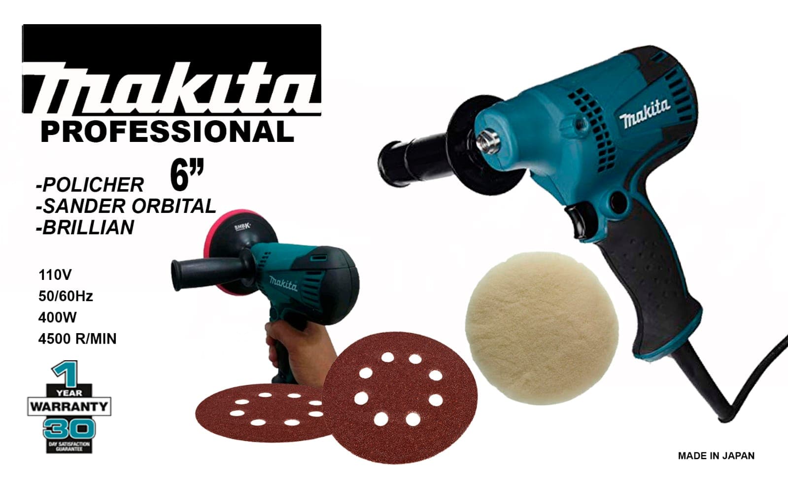 LIJADORA MULTIFUNSIONAL MAKITA