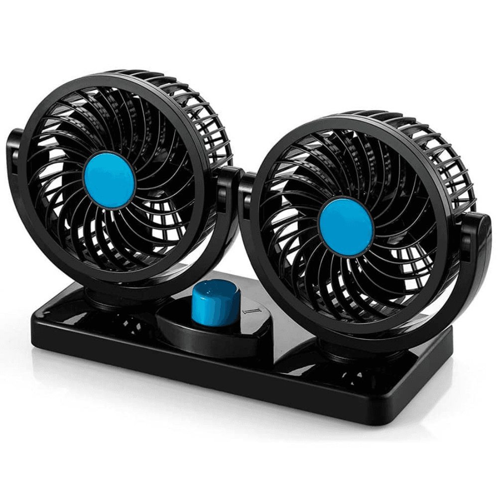 Ventilador Doble Para Carro Interior Usb