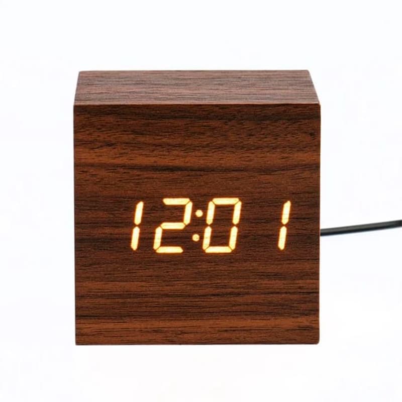 RELOJ DIGITAL DE MADERA  OMC-293