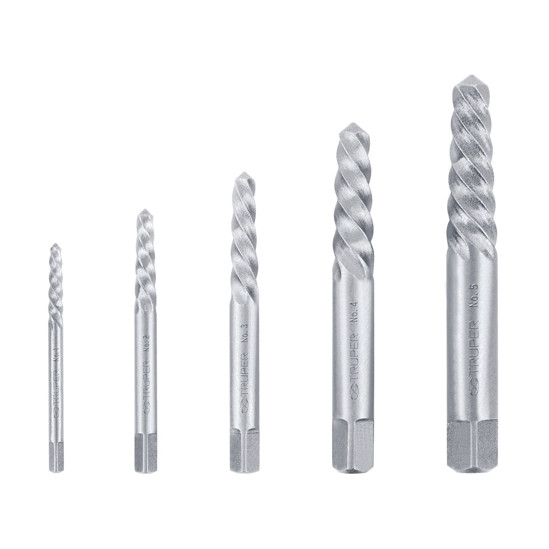 Juego 5 Extractores De Tornillos Truper