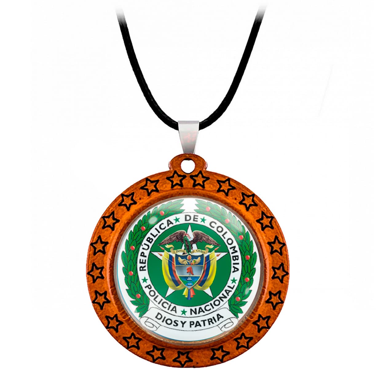 Collar Policia Escudo Colombia Unisex