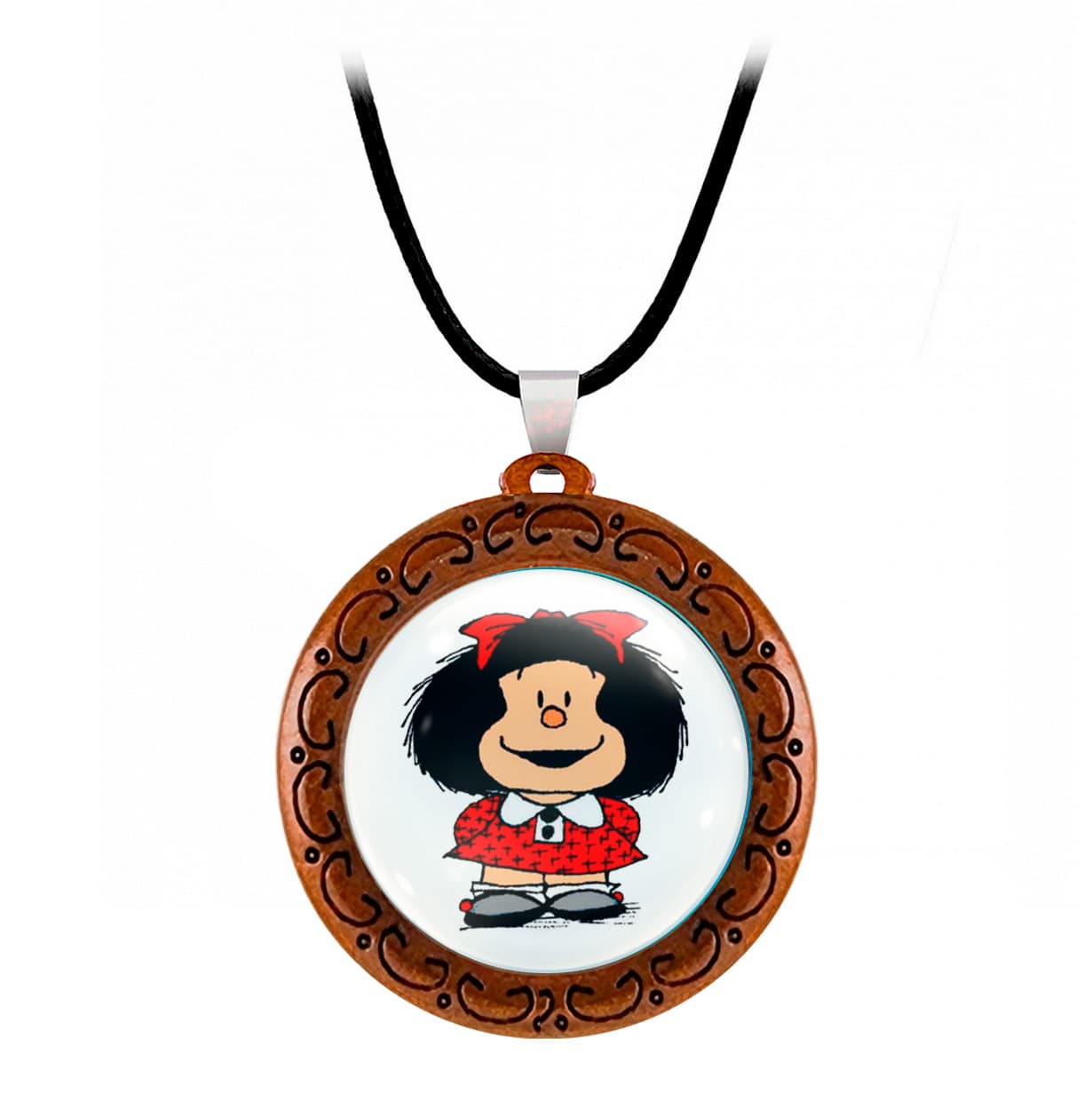 Collar Mafalda Comic Mujer Detalle