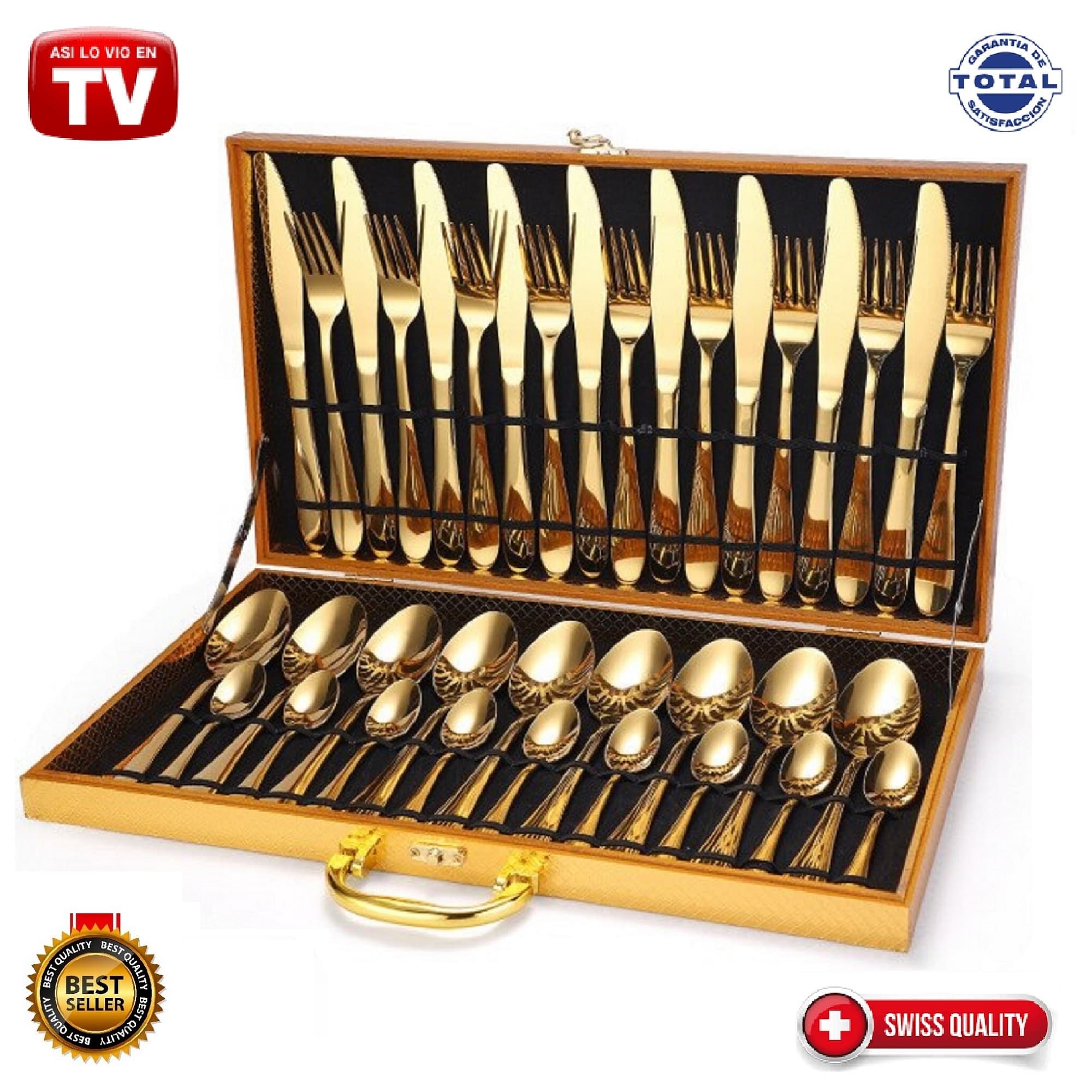 Juego De Cubiertos Suizos TV 36 Piezas