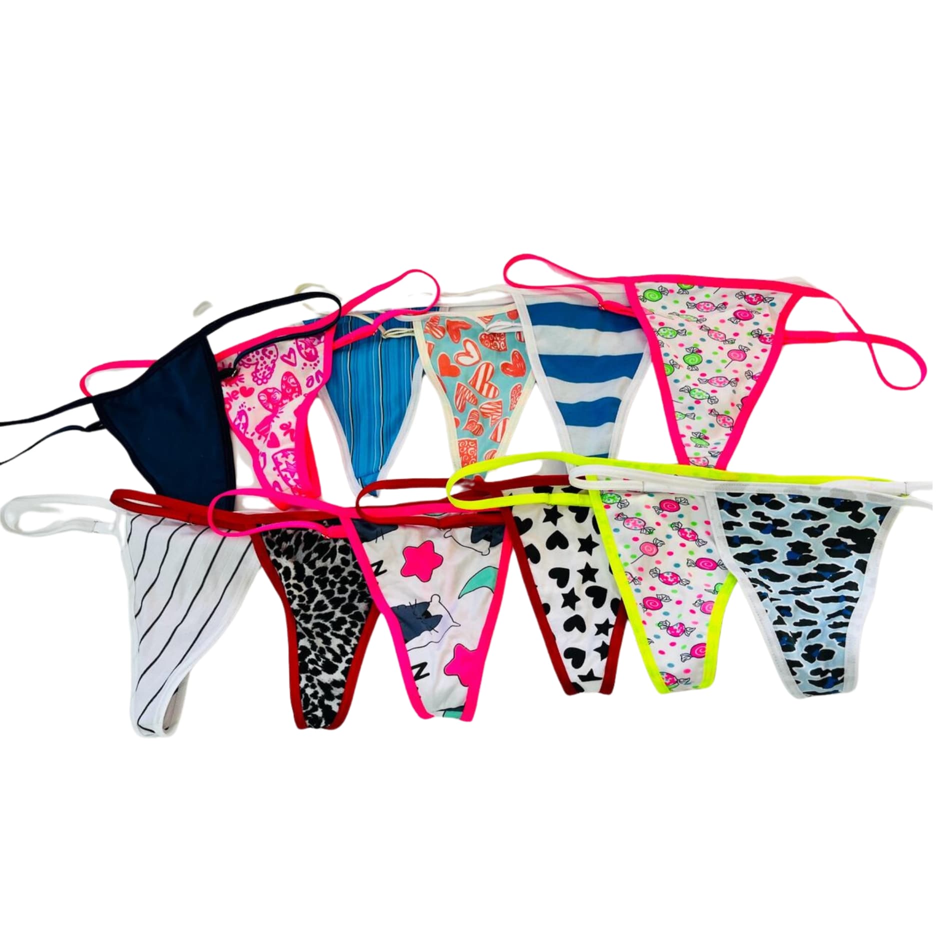 Pack de 12 Tangas Ajustables Dama
