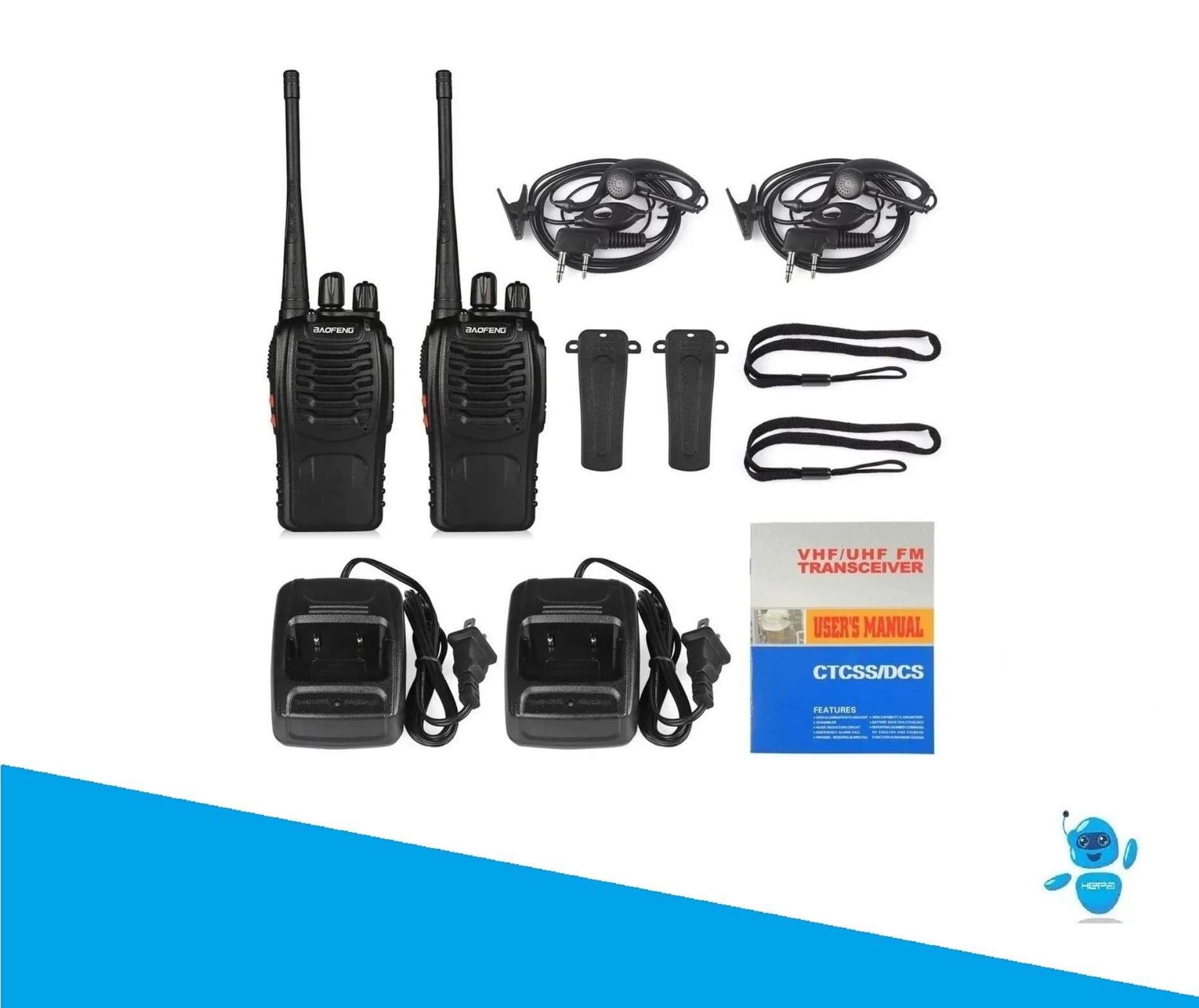 Combo 2 Radios Baofeng Bf-777 20km + Aud