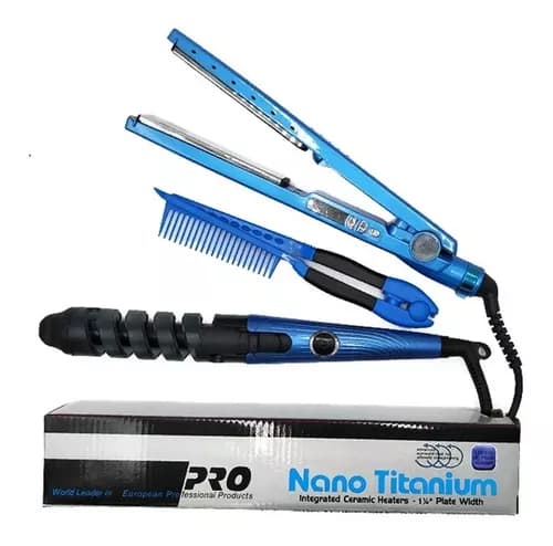 COMBO PLANCHA NANO TITANIUM