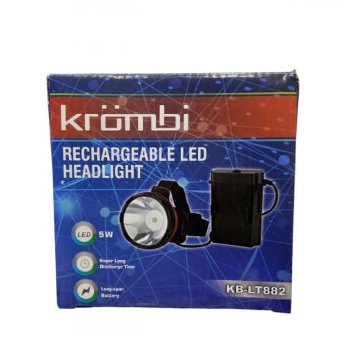 Linterna minera recar krombi kb-lt882