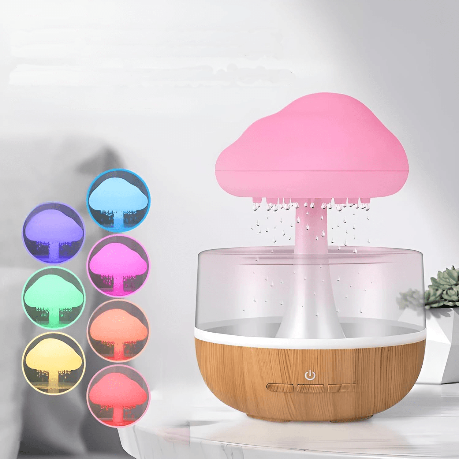 Humidificador Led Estilo Hongo Nube