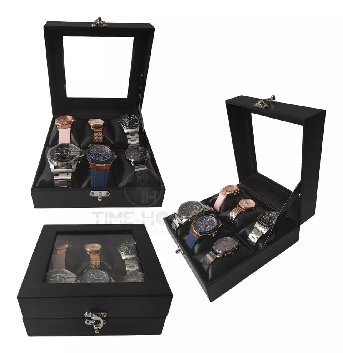 Estuche para relojes 6 puestos calidad
