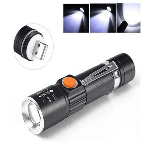 Linterna Recargable Led Táctica USB
